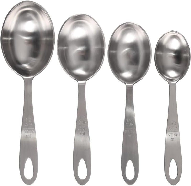 Lindy's MPC4 4-Piece Stainless Steel Measuring Scoop Set - Silver - Image 4